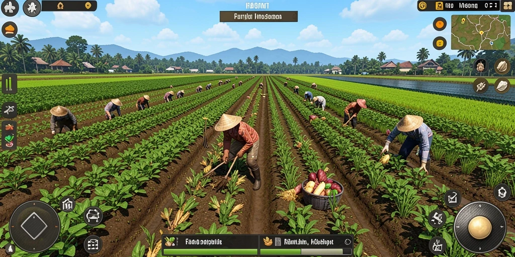 Tampilan menarik dan interaktif di layar permainan.