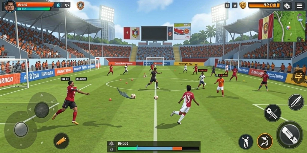 Screenshot menampilkan antarmuka permainan yang menarik dan intuitif.